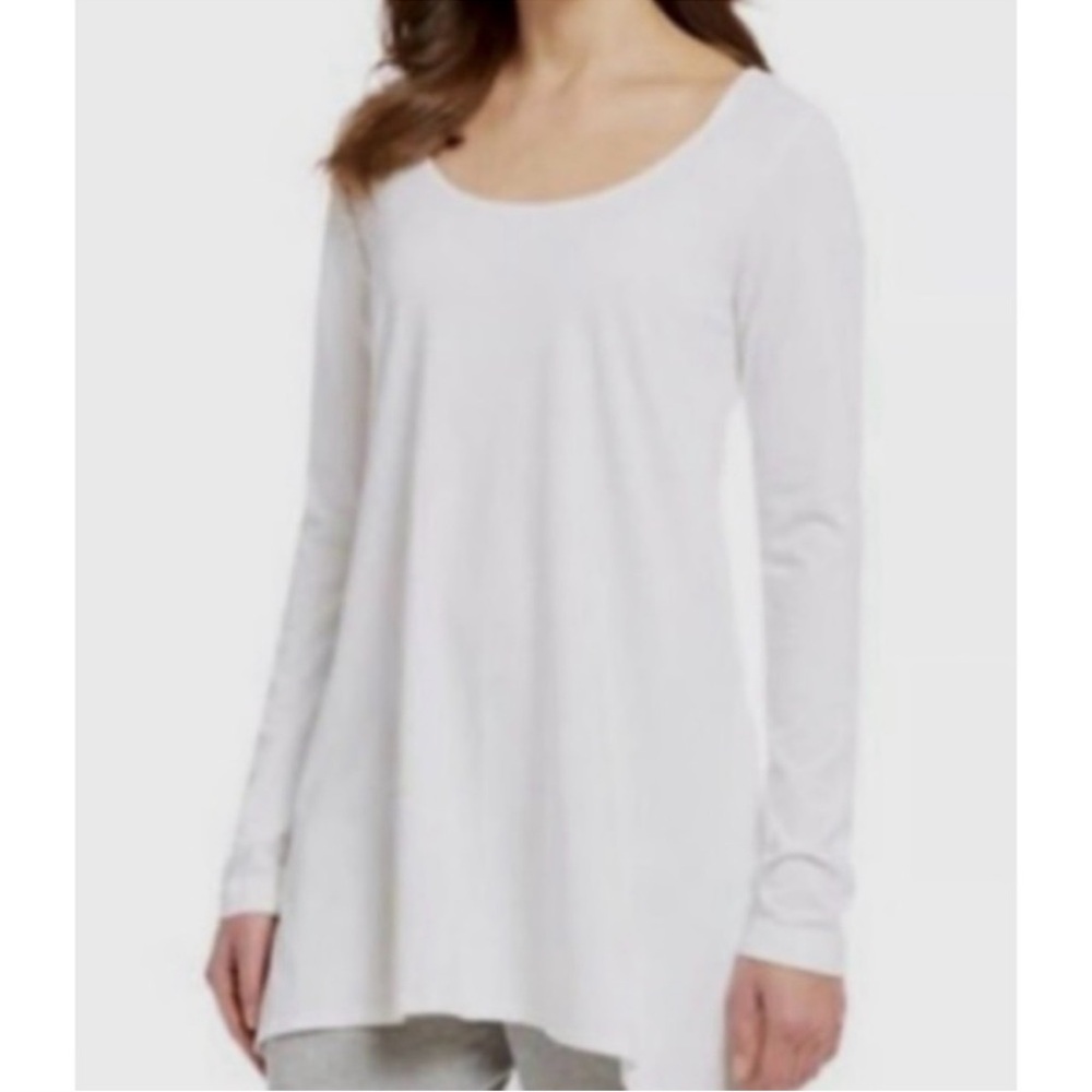 BRYN WALKER Long Sleeve Modal High-Low Tunic Top - S